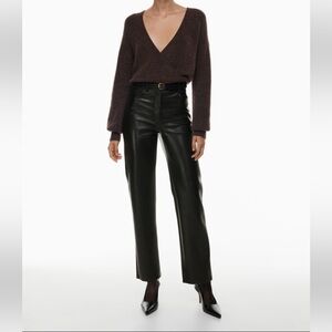 Aritzia Wilfred leather pants. NWOT, size 14